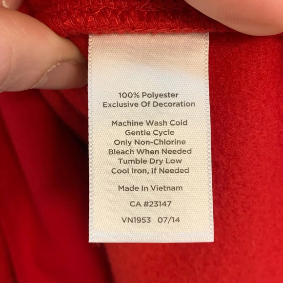 Talbots Red Zip Front Fleece Jacket - LP - Picture 10 of 11